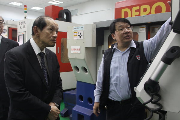 大同公司董事長與大同大學副校長等一行人蒞院參訪圖片